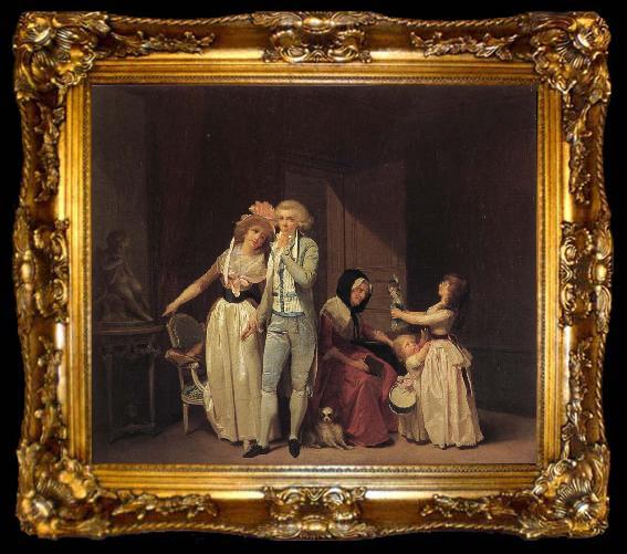 framed  Louis-Leopold Boilly Ce qui allume l